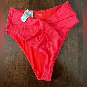 Aerie Crossover High Waisted Cheeky Bikini Bottom - NWT